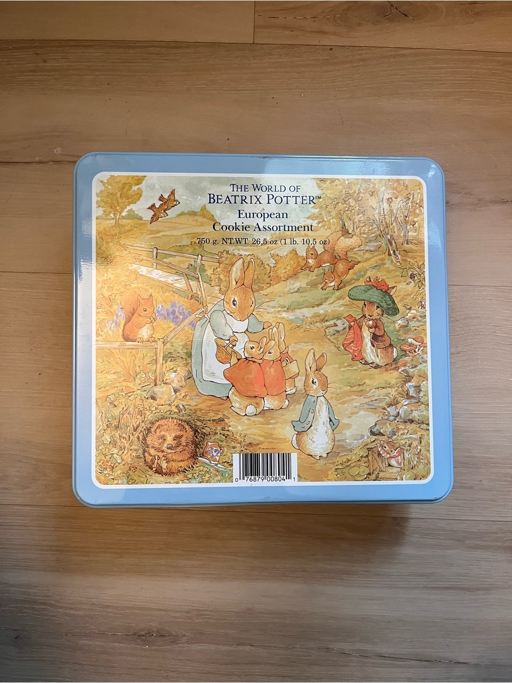 The World of Beatrix Potter Blue Decorative Cookie Tin
